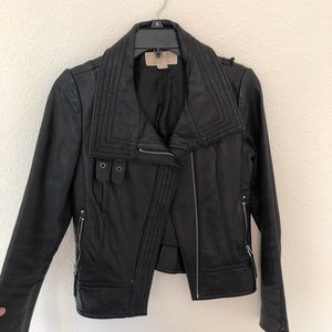 Michael Kors black leather jacket